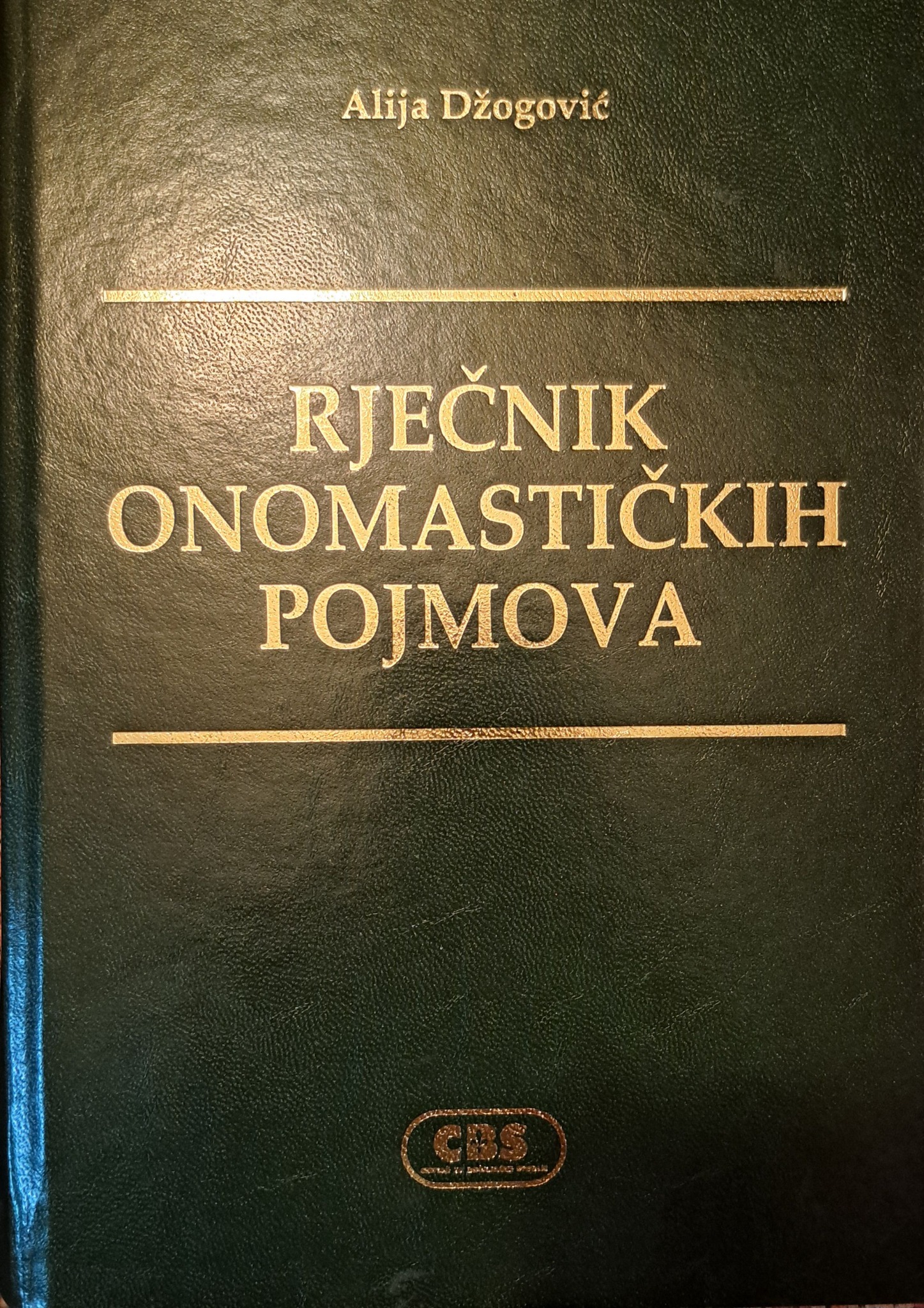 Džogović, Alija - Riječnik onomastičkih pojmova